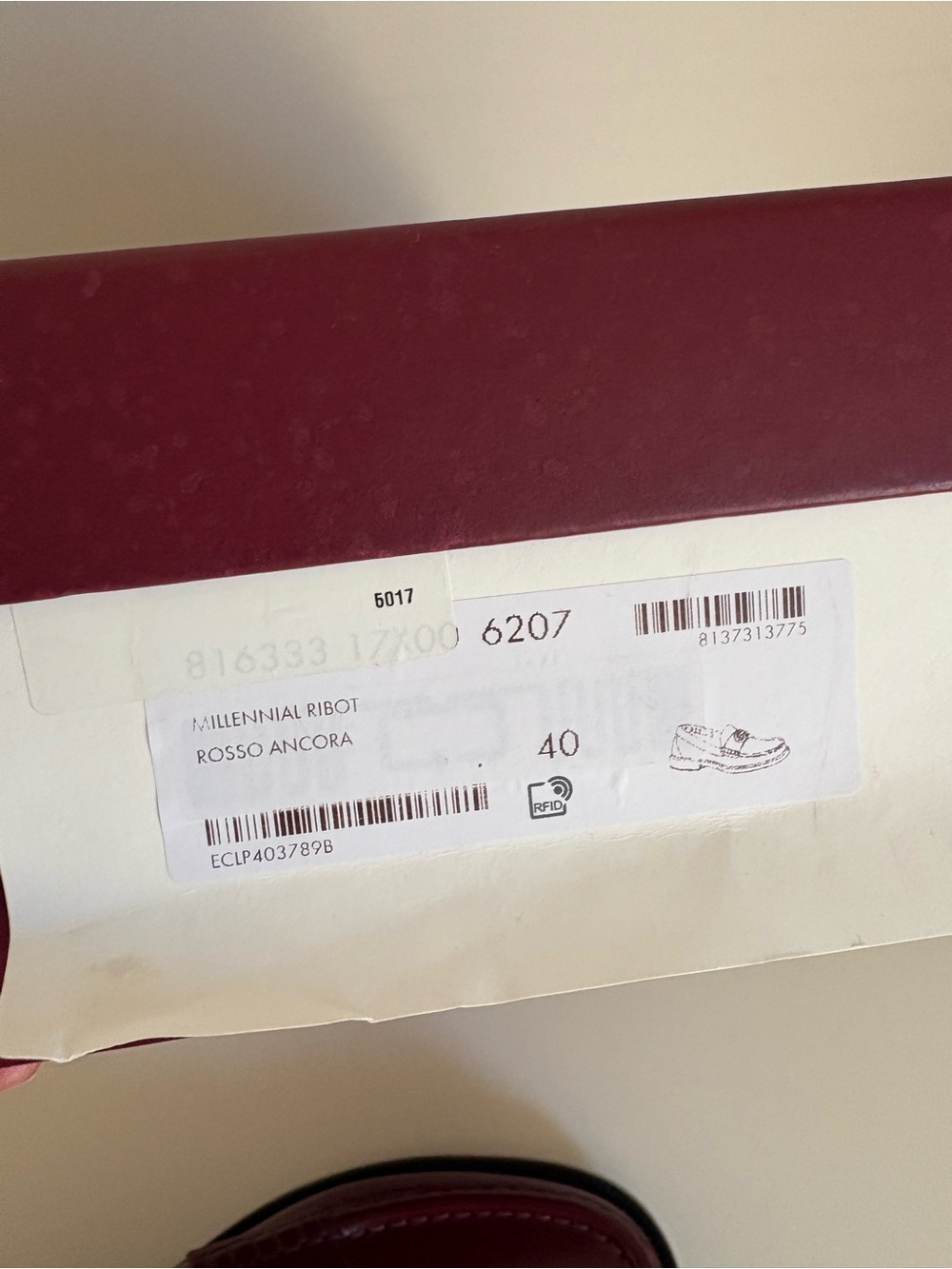 GUCCI Women’s Burgundy Leather Loafers NEW Size 40 / US 10 - Picture 11 of 11